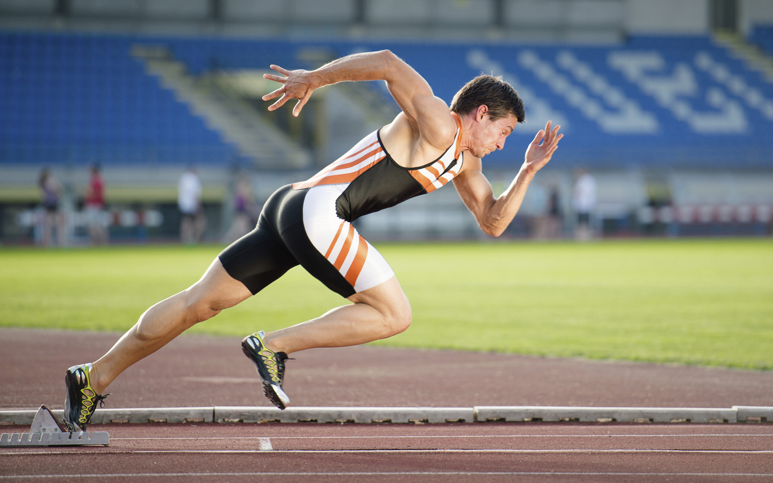 man running really fast