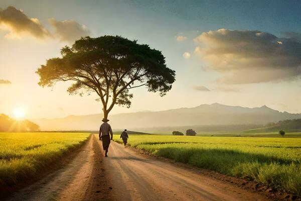 Walking in nature