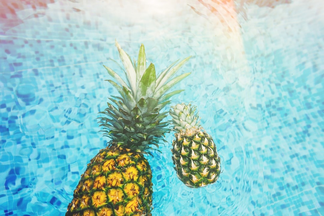 pineapple in water