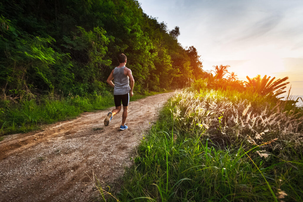 running in nature organic lifestyle