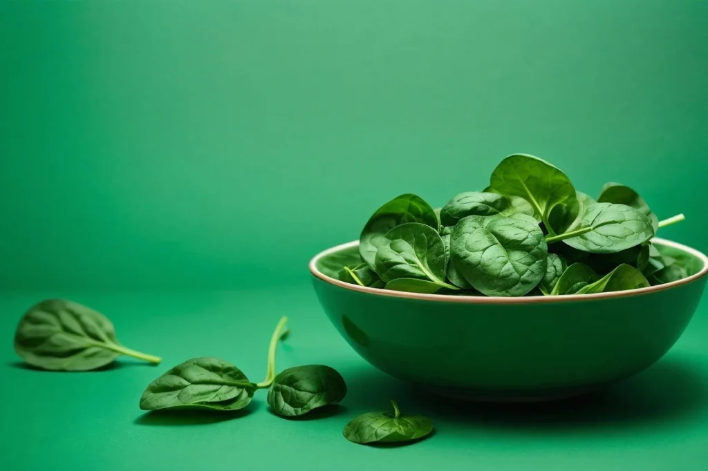 spinach rich in alpha lipoic acid