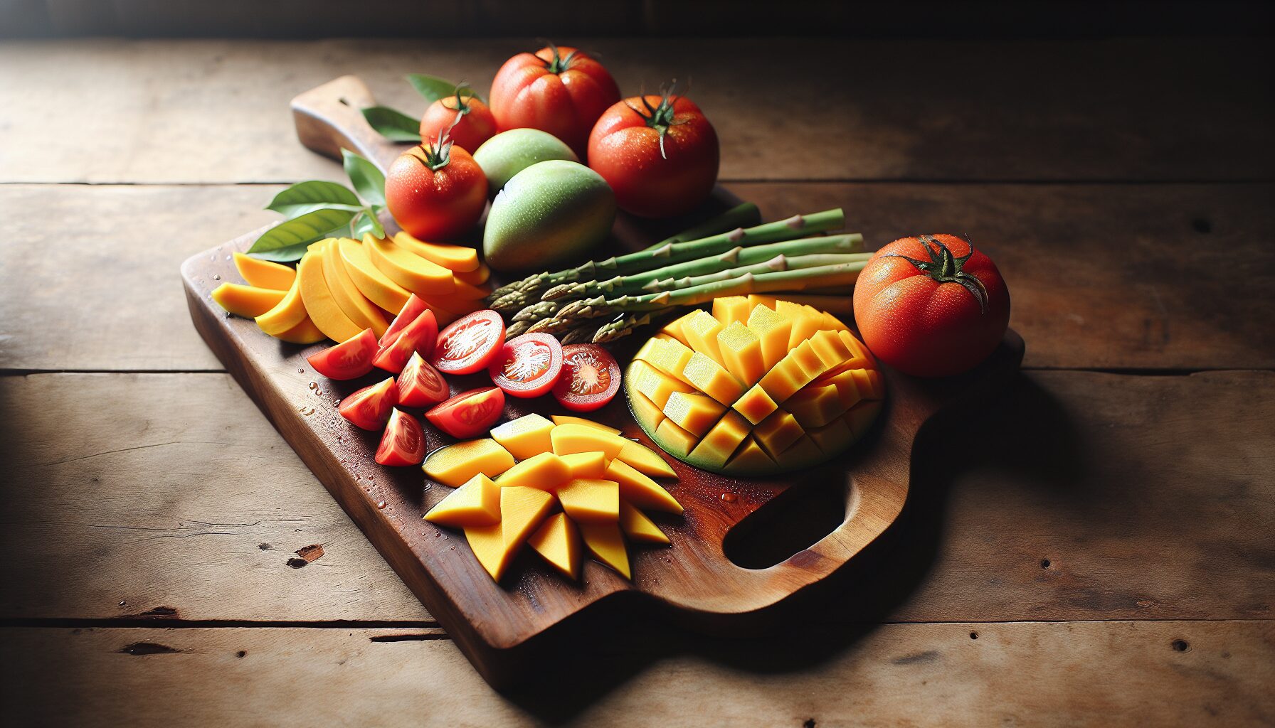 Serving board containing Lycopene Rich Foods