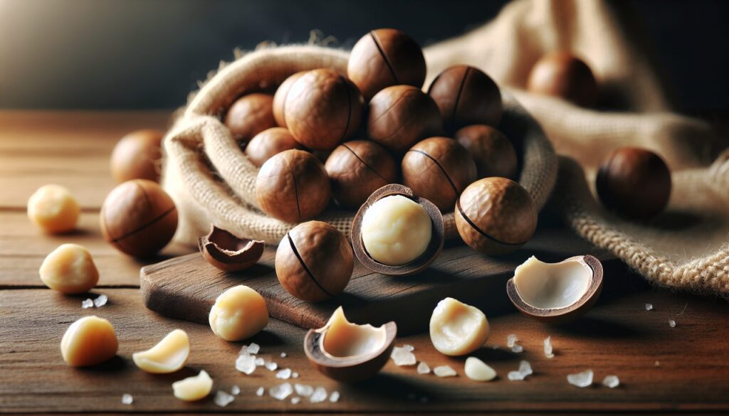 Macadamia nuts rich in magnesium