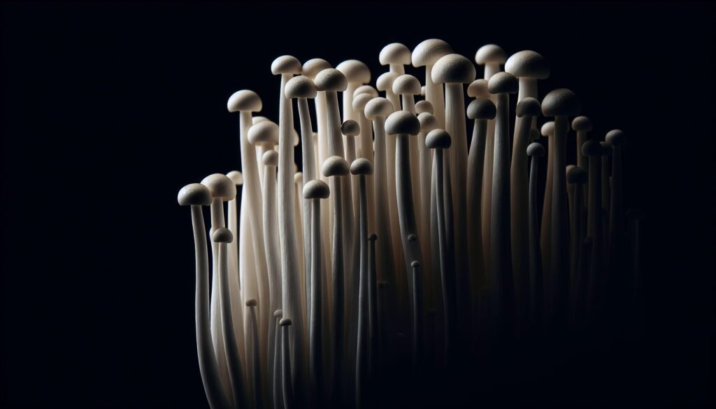 enoki mushrooms